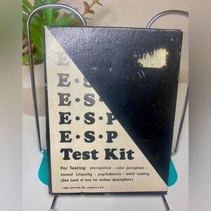 E.S.P Test Kit Art Fair 1966  For Testing Precognition Mental Telepathy Complete